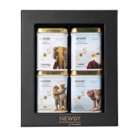 Newby Подарочный набор №4: Дикая Жизнь листовой чай в 4-х железных банках 145 г